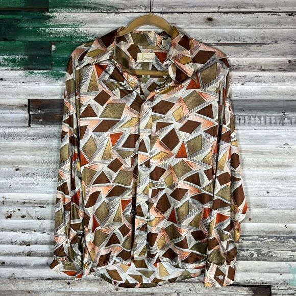 Vintage 80s Disco shirt - Picture 1 of 6